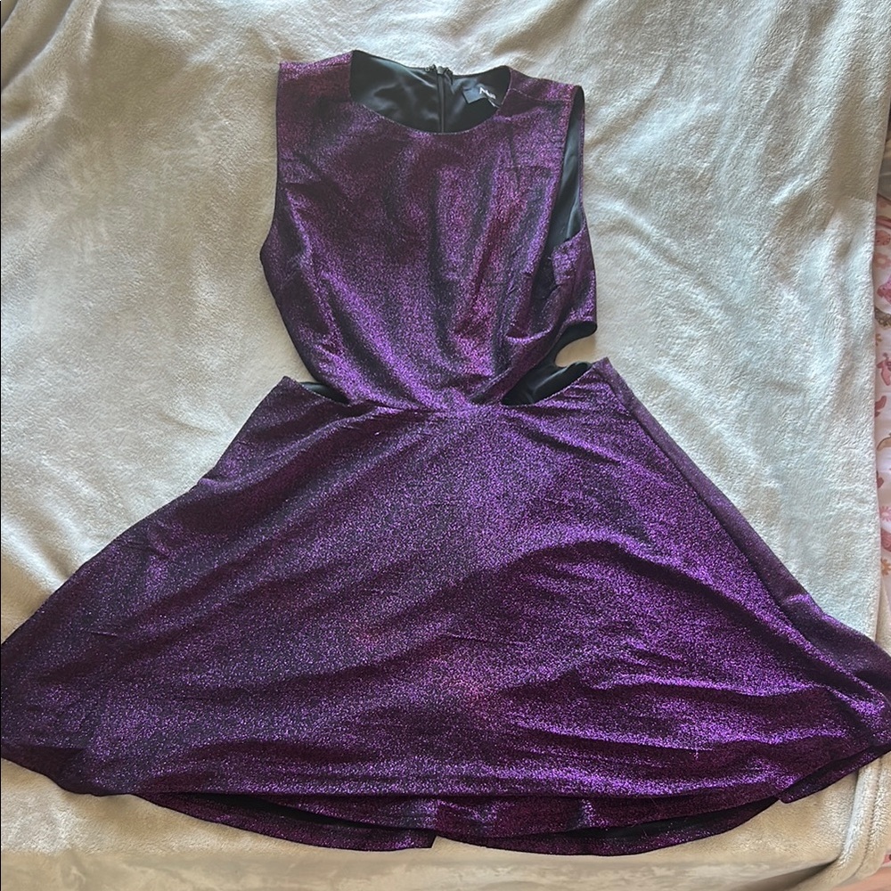 Aakaa Sparkling Purple Dress